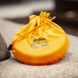 ARDES | AR071A Sole Mio Scaldino Elettrico 550W con Lampada Spia, Scalda Piedi Mani Ricaricabile e Portatile, Copertura in Pile, Alimentato con Cavo, Bronzo