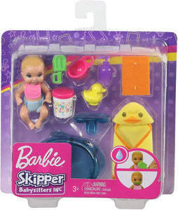 Barbie- Playset Pappa e Bagnetto con Bambola Bebè Cambia Colore e Accessori Giocattolo per Bambini 3+ Anni, GHV84