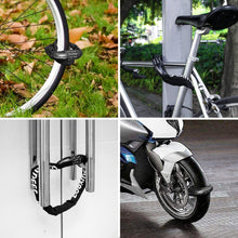 Carica l'immagine nel visualizzatore di Gallery, Looxmeer Lucchetto Bici Catena Bicicletta Antifurto a Combinazione a 5 Cifre, Cilindro di Bloccaggio in Lega di Zinco Rinforzato Resistente al Taglio per Biciclette, Motocicli, Scooter, Cancelli, 90CM
