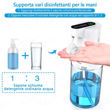 Carica l&#39;immagine nel visualizzatore di Gallery, TESECU Distributore di Sapone Automatico, Dosatore Sapone Mano Automatico Touchless sensore a infrarossi Dispenser di Sapone per Bagno Cucina - Compatibile per Mano Sanitiser