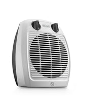 Carica l'immagine nel visualizzatore di Gallery, De'Longhi Hva 3220 Termoventilatore Verticale, Silenzioso, 2 Manopole, 2 Potenze, Protezione Antigoccia, Termostato, Maniglia, Protezione Antigelo, Doppio Isolamento, Piccole Dimensioni, Bianco