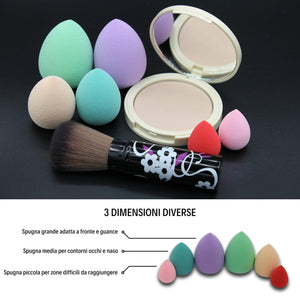 Spugnette Make Up 6 Pezzi Beauty Blender Fondotinta Trucchi Spugnetta Per... - Ilgrandebazar