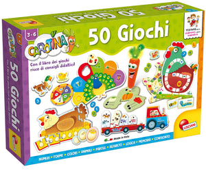 Lisciani Giochi- Carotina 50 Giochi per Bambini, Multicolore, 76710