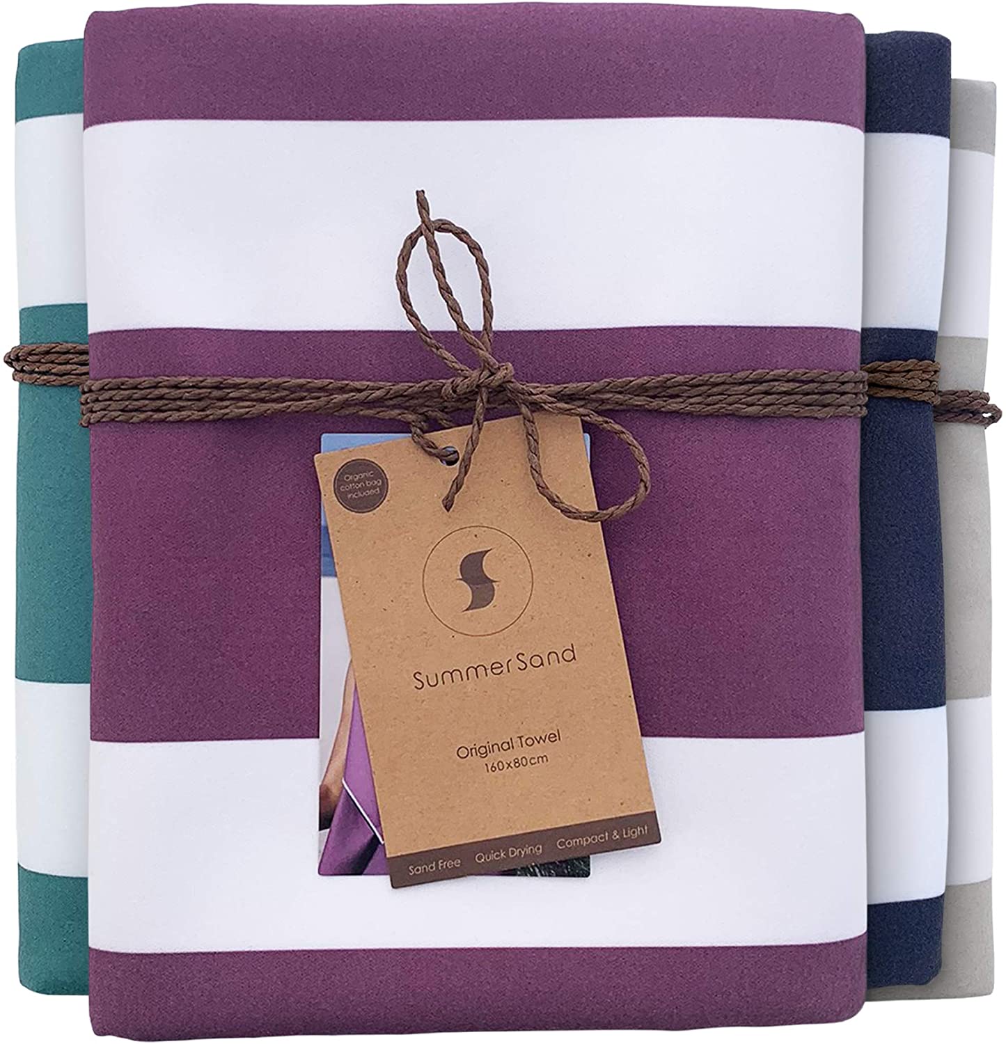 Telo Da Spiaggia In Microfibra 160x80 Cm - Leggero, Anti-Sabbia, Con Borsa, Per Sport E Viaggi - Foto 8