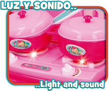 Carica l'immagine nel visualizzatore di Gallery, ColorBaby - Cucina giocattolo, valigetta con 17 accessori, cucina per bambini, cibo giocattolo, cucina dei giocattoli, giocattoli per bambini 3 anni, giocattoli per bambini 3 anni (49156)