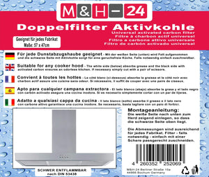 Filtro cappa cucina carboni attivi - universale adatto a a) 1 Stück, Nero - Ilgrandebazar