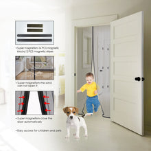Carica l'immagine nel visualizzatore di Gallery, MYCARBON Zanzariera Magnetica Porta Finestra 140 * 240cm Resistente Traspirante Tenda Zanzariere a Calamita Elegante Zanzariera Porta per Casa Ufficio