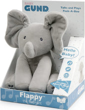 Carica l'immagine nel visualizzatore di Gallery, GUND- Flappy Elefantino Peluche Interattivo Parlante, in Italiano, 30.5 Cm, Due Modalità di Gioco, da 10 Mesi