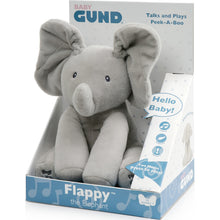 Carica l'immagine nel visualizzatore di Gallery, GUND- Flappy Elefantino Peluche Interattivo Parlante, in Italiano, 30.5 Cm, Due Modalità di Gioco, da 10 Mesi