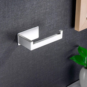 Yosemy 1*Porta Carta Igienica In Acciaio Inox + 4*Gancio Adesivo... - Ilgrandebazar