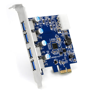 CSL - Scheda PCIe 4 Porte USB 3.0 - PCI Express 3 Plug e A: 4 porte - Ilgrandebazar