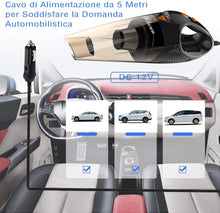 Carica l&#39;immagine nel visualizzatore di Gallery, Aspirapolvere Auto, Hikeren Aspirapolvere Auto Portatile Potente Aspirapolvere a Mano Basso Rumore Aspirabriciole Auto con Filtro HEPA in Acciaio Inossidabile Aspirapolvere per Auto, Secco e Umido
