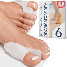 Carica l&#39;immagine nel visualizzatore di Gallery, Take Inspire Tutore Alluce Valgo 6 pezzi Correttore Separatore in Morbido Silicone Protezione Dolore Borsite Distanziatore Raddrizza Dita a Martello Piedi Protettore Supporto Uomo Donna