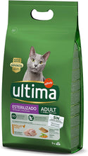 Carica l'immagine nel visualizzatore di Gallery, Ultima Cibo per Gatti Sterilizzati con Pollo - 3 kg - 1 Bag