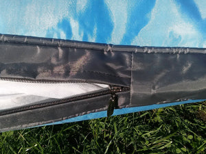SAUERLAND Fodera per Cuscini da Esterni 120 x 80 cm, Blu (Senza Imbottitura)...