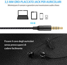 Carica l'immagine nel visualizzatore di Gallery, GUUVOR Auricolari,Cuffie Magnetici Sport,Auricolari in-Ear con Microfono,Resistente al Sudore,Isolamento del Rumore,Alta Definizione,Bassi Potenti,per Samsung,LG,Xiaomi,Sony, Huawei etc- Nero