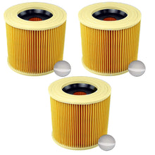 Carica l&#39;immagine nel visualizzatore di Gallery, 3x Cartuccia Filtro Aspirapolvere per Kärcher WD3 Premium Patronenfilter - Ilgrandebazar