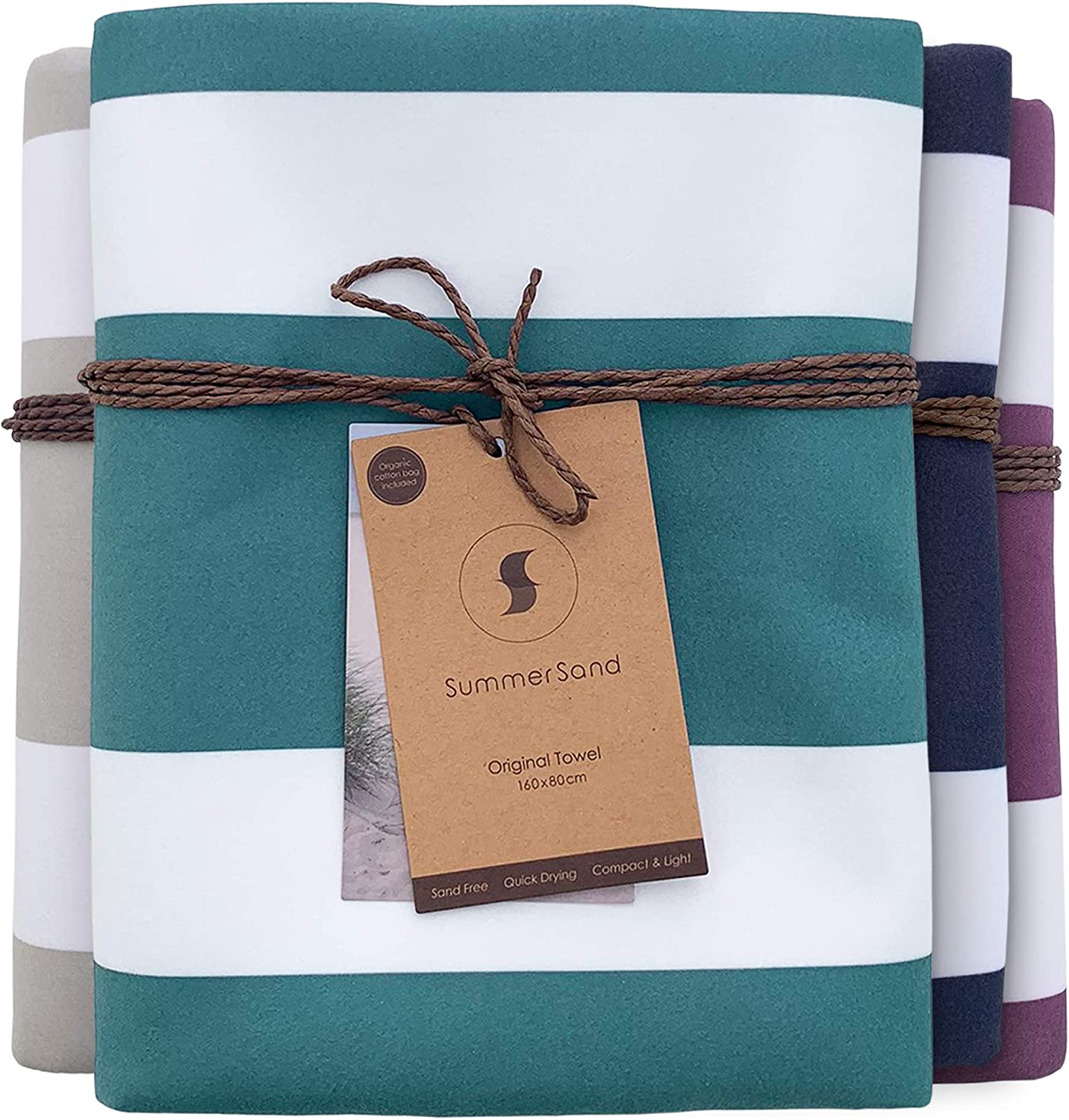 Telo Da Spiaggia In Microfibra 160x80 Cm - Leggero, Anti-Sabbia, Con Borsa, Per Sport E Viaggi - Foto 12