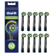 Carica l'immagine nel visualizzatore di Gallery, Oral-B Cross Action Testine di Ricambio per Spazzolino Elettrico con Tecnologia CleanMaximiser, Confezione da 10 Adatta alla Buca delle Lettere, Edizione Nera Crossaction