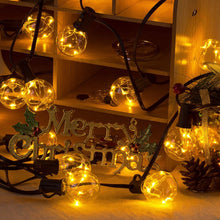 Carica l&#39;immagine nel visualizzatore di Gallery, Catena Luminosa Esterno G40 LED, GlobaLink IP65 Catene Luminose per Esterni 11.7M 30+3 G40 Lampadine LED, Luci da Esterno Decorative per Natale Nozze Matrimonio Casa Giardino Feste Estern-Bianco Caldo