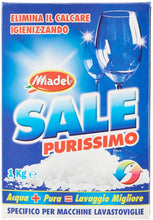 Carica l'immagine nel visualizzatore di Gallery, Sale Purissimo - Sale Granulare, Elimina Il Calcare Igienizzando, Specifico Per Macchine Lavastoviglie - 1 kg