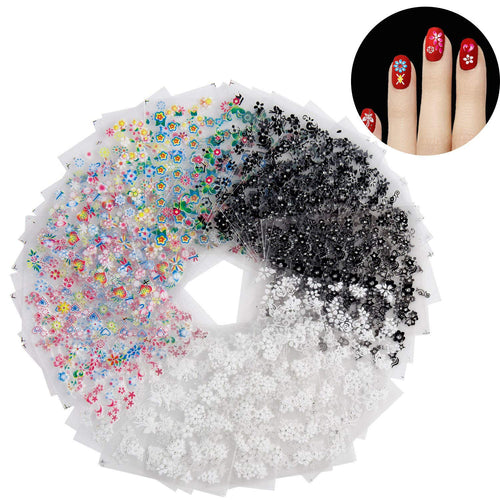 Adesivi Unghie, Diealles 50 Fogli 3D Design Nail Art Stickers Design... - Ilgrandebazar