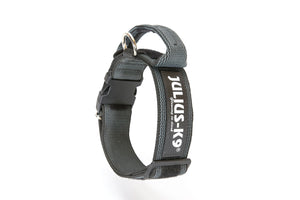 Collare K9 serie Color & Gray con manico richiudibile, nero, 40 mm x 47-67 cm - Ilgrandebazar