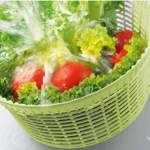 Carica l&#39;immagine nel visualizzatore di Gallery, Leifheit Salad Spinner Signature Contenitore A Centrifuga per Insalata, Acciaio Inossidabile, Verde, Grande