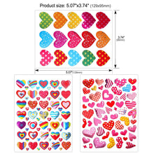 Carica l&#39;immagine nel visualizzatore di Gallery, Dream Loom Adesivi Cuore,60 Fogli Colorati Amore per Colorato - Ilgrandebazar