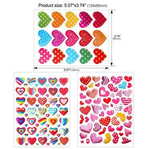 Dream Loom Adesivi Cuore,60 Fogli Colorati Amore per Colorato - Ilgrandebazar