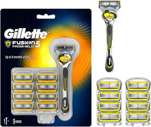 Carica l&#39;immagine nel visualizzatore di Gallery, Gillette Fusion5 ProShield Regolabarba Uomo, Rasoio a Mano Libera, 9 Lamette da Barba da 5 Lame, Doppia Striscia Lubrificante con Tecnologia Flexball, Fino a 1 Mese di Rasatura con 1 Lametta 9 Lame + 1 Rasoio
