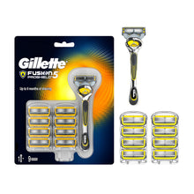 Carica l&#39;immagine nel visualizzatore di Gallery, Gillette Fusion5 ProShield Regolabarba Uomo, Rasoio a Mano Libera, 9 Lamette da Barba da 5 Lame, Doppia Striscia Lubrificante con Tecnologia Flexball, Fino a 1 Mese di Rasatura con 1 Lametta 9 Lame + 1 Rasoio