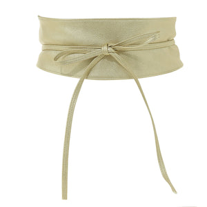 FASHIONGEN - cintura di finta pelle Obi MICA - Cammello, S-M - Ilgrandebazar