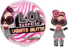 Carica l&#39;immagine nel visualizzatore di Gallery, L.O.L. Surprise! Lights Glitter Doll with 8 Surprises Including Black Light Surprises