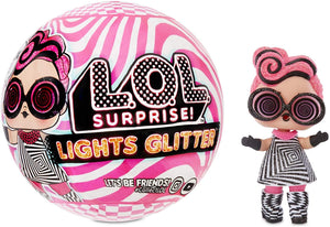 L.O.L. Surprise! Lights Glitter Doll with 8 Surprises Including Black Light Surprises