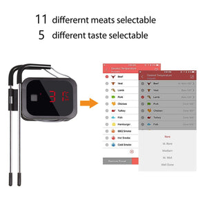 Inkbird IBT-2X Bluetooth Termometro Digitale Barbecue IBT-2X+2 Sonden - Ilgrandebazar