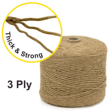 Carica l&#39;immagine nel visualizzatore di Gallery, Creative Deco 985 Piedi / 300 m Rotolo Spago Iuta | Spessore 3 300 m, Beige - Ilgrandebazar
