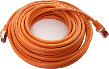 Carica l'immagine nel visualizzatore di Gallery, 1m - Arancione - 1 Pezzo - Rete Cavi Cat6 S-FTP Cat 6 Doppia schermatura PIMF 250MHz 4x2xAWG28 / 7 CU Rame Non Contiene alogeni Compatibile con Cat 5e / CAT6a / CAT7 1000 Mbit/s