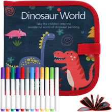 Carica l'immagine nel visualizzatore di Gallery, POOPHUNS Portatile da Disegno per Bambini, Doodle Disegno Giocattoli per Bambini, Libro di Pittura per Bambini con 14 Pagine, Lavagna a Doppia Faccia, Reuseful Lavabile, Casa Portatile