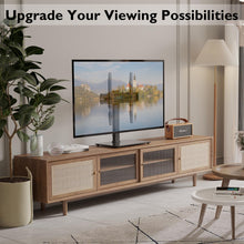 Carica l'immagine nel visualizzatore di Gallery, BONTEC Supporto da Tavolo per TV da 26-55 Pollici, Regolabile in Altezza e Girevole Piedistallo per TV Max VESA 400x400 mm, che Regge fino a 45 kg