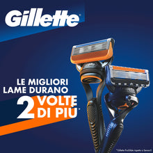 Carica l&#39;immagine nel visualizzatore di Gallery, Gillette Fusion 5 Proglide Lamette da Barba, 12 Ricambi (da 5 Lame), Delicatezza Insuperabile con Tecnologia Flexball, Fino a 1 Mese di Rasatura con 1 Lametta + Penna Inclusa