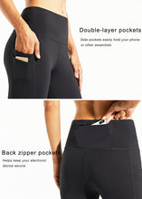 Carica l&#39;immagine nel visualizzatore di Gallery, Libin Leggings Termici da Donna Inverno Leggings con Fodera in Pile Resistente all&#39;Acqua Pantaloni Caldi Vita Alta Leggings da Trekking con Tasche, Nero, M