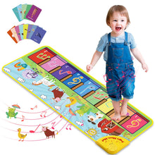 Carica l'immagine nel visualizzatore di Gallery, Joyjoz Tappeto Musicale Bambini con 25 Suoni, Tappeto Piano con 7 Suoni di Animali, Tappeto Danza Musicale Tocco Mat Bambini Educativo Giocattolo per Bambini 1 a 5 Anni (100 x 36cm) 7 Colori 100*36