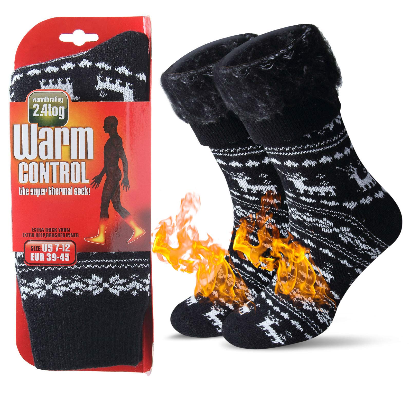 Calzini Morbidi Donna ANTSANG Calzini Unisex In Lana Merino Per Donna Uomo Trekking Camminate Termici Caldi Spessi Per Inverno Con Taglio Alto Per Stivali Da Lavoro 5 Paia(Giallo,36-42 Calzini Lana Merino - 9
