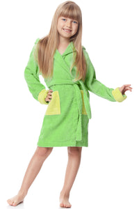Ladeheid Accappatoio Bambina e Bambino in Spugna di Cotone LA40-103(Blu... - Ilgrandebazar