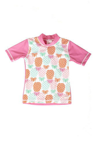 Maglia Termica Manica corta bambina ANTI-UV Pineapple, 18 mesi. - Ilgrandebazar