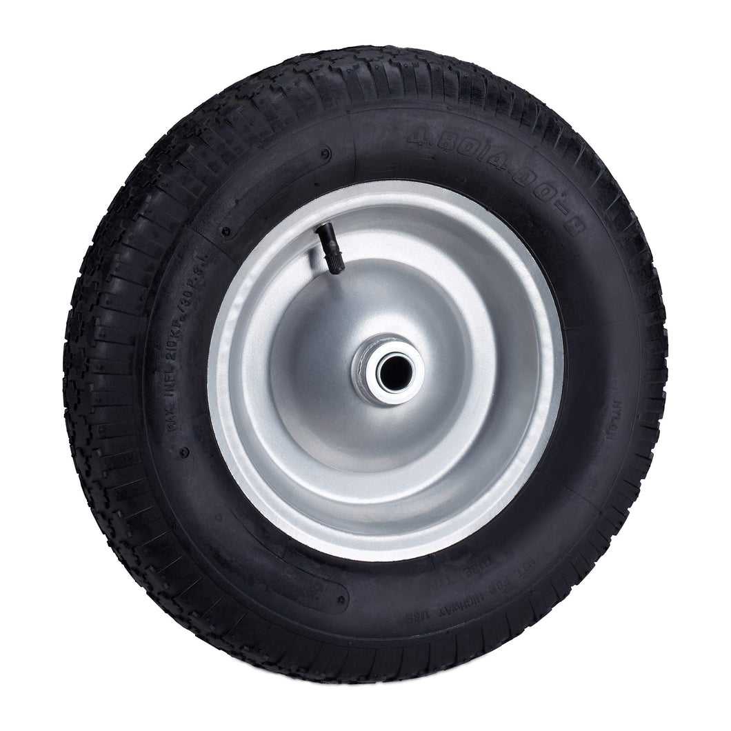 Relaxdays 200 kg, Nero Ruota per Carriola 4.80 4.00-8 Pneumatico ad
