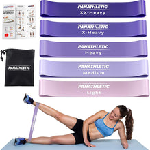 Carica l&#39;immagine nel visualizzatore di Gallery, Elastici Fitness, Set di 5 Bande – 5 Livelli di Resistenza, Guida agli Esercizi, eBook in Italiano, Borsa da Trasporto – 5X Elastico Palestra, Fasce Elastiche, Banda Elastica, Fascia per Uomo e Donna