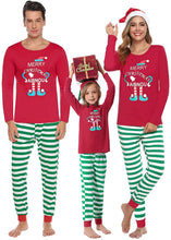 Carica l'immagine nel visualizzatore di Gallery, Aibrou Pigiami Famiglia Natale Set, Pigiama Natalizio per Famiglia Manica Lunga+Pantaloni, Pigiama Famiglia Coordinati Natale per papà Mamma Bambini