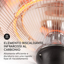 Carica l&#39;immagine nel visualizzatore di Gallery, Blumfeldt Heat Guard Blackline Delicate - Riscaldamento da 1500 W Nero - Ilgrandebazar